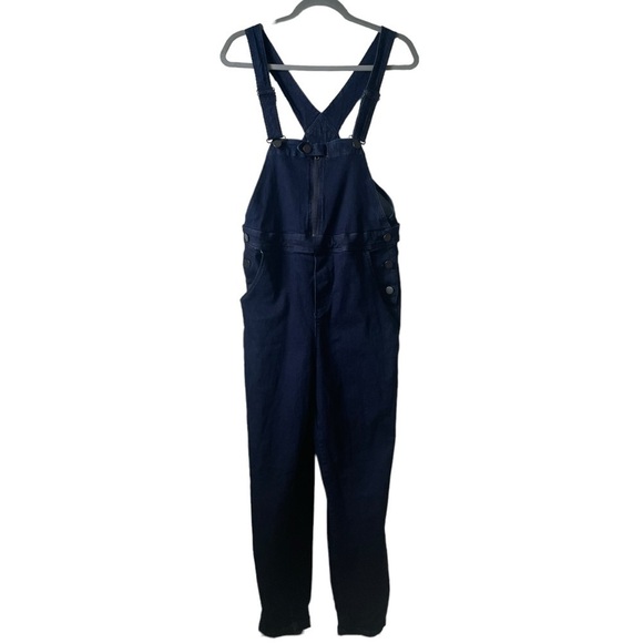 Universal Standard Olivia Denim Overalls In Dark Indigo Size XS / US Large - Picture 2 of 15